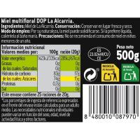 Miel D.O. Alcarria Eroski SELEQTIA, frasco 500 g
