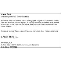 Cava Brut FREIXENET CARTA NEVADA, botella 75 cl