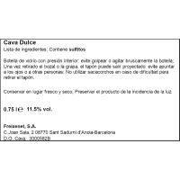 Cava Dulce FREIXENET Carta Nevada, botella 75 cl