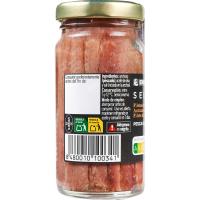 Anchoa en aceite de oliva Eroski SELEQTIA, frasco 55 g