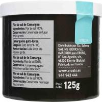 Flor de sal EROSKI SELEQTIA, lata 125 g