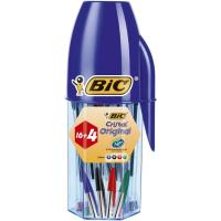 Megatubo bolígrafos punta 1mm, colores surtidos, 16+4 Original BIC, Set 20uds