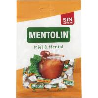 Caramelo de miel-mentol sin azúcar MENTOLIN, bolsa 100 g