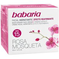 Crema rosa mosqueta hidratante BABARIA, tarro 50 ml