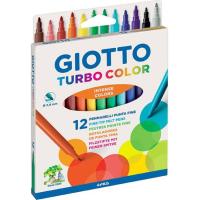 Rotulador, 12 colores, Turbo Color GIOTTO, caja 12 uds