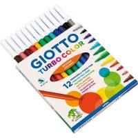 Rotulador, 12 colores, Turbo Color GIOTTO, caja 12 uds