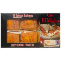 Sobao con mantequilla EL MACHO, 12 uds, paquete 1 kg