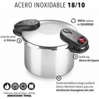 Olla a presión super rápida SPACE, apto para todo tipo de cocinas ALZA, 6l