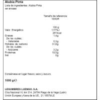 Alubia pinta extra LUENGO, paquete 1 kg