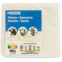 Queso mezcla tierno EROSKI, cuña 400 g
