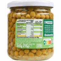 Guisante muy fino EROSKI, frasco 215 g 