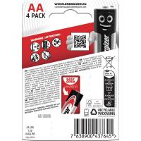 Pila alcalina max LR06 (AA) ENERGIZER, pack 4 uds