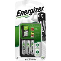 Cargador de pilas Maxi AA y AAA, con 4 pilas AA 2000 mAh incluidas ENERGIZER, 1 ud