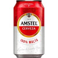 Cerveza AMSTEL, lata 33 cl