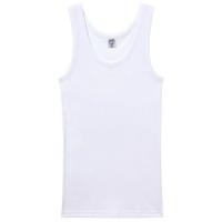 Camiseta interior hombre de tirantes de algodón, blanco ABANDERADO, talla 48
