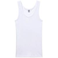 Camiseta interior hombre de tirantes de algodón, blanco ABANDERADO, talla 52