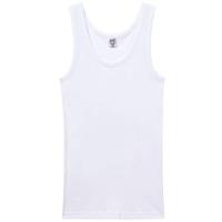 Camiseta interior hombre de tirantes de algodón, blanco ABANDERADO, talla 56