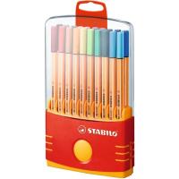 Rotulador colores punta fina, estuche premium Colorparade STABILO, Caja 20 uds