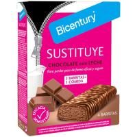 Barrita de chocolate con leche SUSTITUYE, caja 128 g