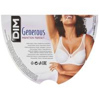 Sujetador mujer con aro Generous, negro DIM, talla 105C