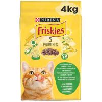 Alimento de pollo-conejo gato adulto FRISKIES, saco 4 kg