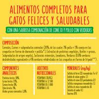 Alimento de pollo-conejo gato adulto FRISKIES, saco 4 kg