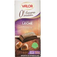 VALOR azukrerik gabeko mousse txokolatea hurrekin, tableta 150 g