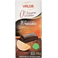 VALOR azukrerik gabeko mousse txokolatea laranjarekin, tableta 150 g