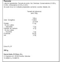 EL CHICO hirugiharra gatz gutxirekin, erretilua 300 g