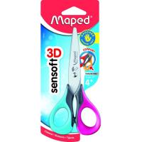 Tijera escolar para zurdos, inox, 13 cm, punta roma MAPED, 1 ud