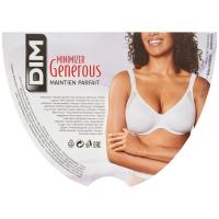 Sujetador reductor mujer con aro Generous, negro DIM, talla 95C