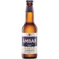 Cerveza 0,0 sin gluten AMBAR, botellín 33 cl
