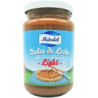 Dulce de leche light MARDEL, frasco 450 g