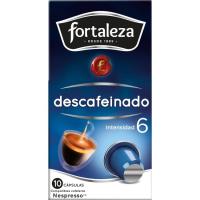 Café descafeinado compatible Nespresso FORTALEZA, caja 10 uds
