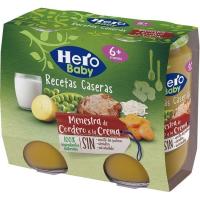 Tarrito de cordero HERO RECETA CASERA, pack 2x190 g 