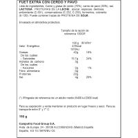 CAMPOFRÍO PAVOFRÍO indioilar fueta, pieza 150 g