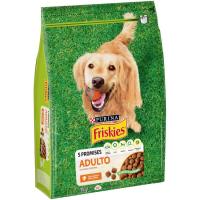 FRISKIES txakur helduentzako hegazti eta barazki jana, zaku 3 kg