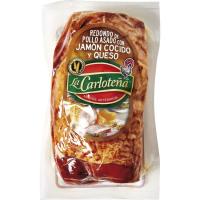 Redondo de pollo asado con jamón-queso LA CARLOTEÑA, 1 ud, 340 g