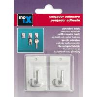 Colgador adhesivo de acero inoxidable INOFIX, 2uds