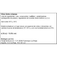 Vino Tinto Rioja LAN D-12, botella 75 cl