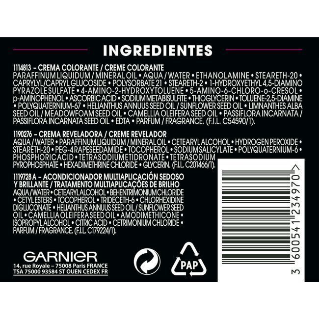 Tinte rojo intenso N.6.6 OLIA, caja 1 ud