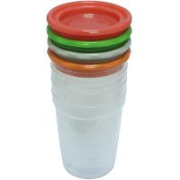 Tarro conservación alimentos hermético y apilable TIGEX, 200ml, 4uds