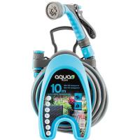 AQUACOM Mini Kit 10 metroko mahuka urdina, pistola eta euskarria, 1 ale