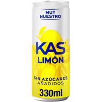 KAS erantsitako azukrerik gabeko limoi freskagarria, lata 33 cl