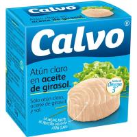 Atún claro en aceite de girasol CALVO, lata 80 g