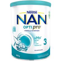 Leche de crecimiento 12 meses NESTLÉ Nan 3 Optipro, lata 800 g