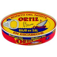 ORTIZ hegaluzea eskabetxean gatz gutxirekin, lata 112 g