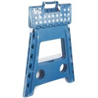 Taburete plegable azul de 39cm, soporta hasta 150kg ARREGUI, 1ud