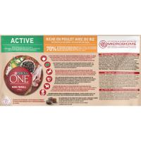 PURINA ONE MY DOG IS ACTIVE oilaskoa & arroza, paketea 1,5 kg