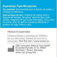 Esparadrapo microporoso EROSKI, 1 ud